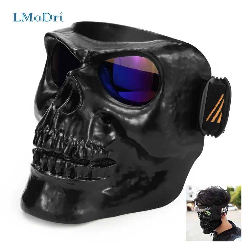 LMoDri мотоциклетные очки, маска для шлема, для улицы, для езды на мотоцикле, для мотокросса, черепа, ветрозащитные очки, Sandproof Goggle Kinight Equipment
