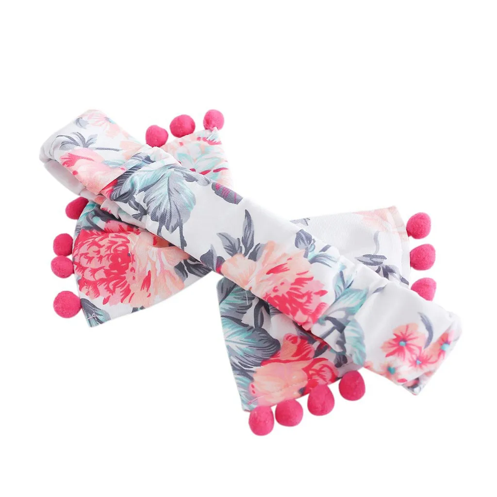 Newborn Infant Baby Girl Boy Floral Tassels Romper Headband Outfits Set baby boys girls jumpsuit new born | Мать и ребенок