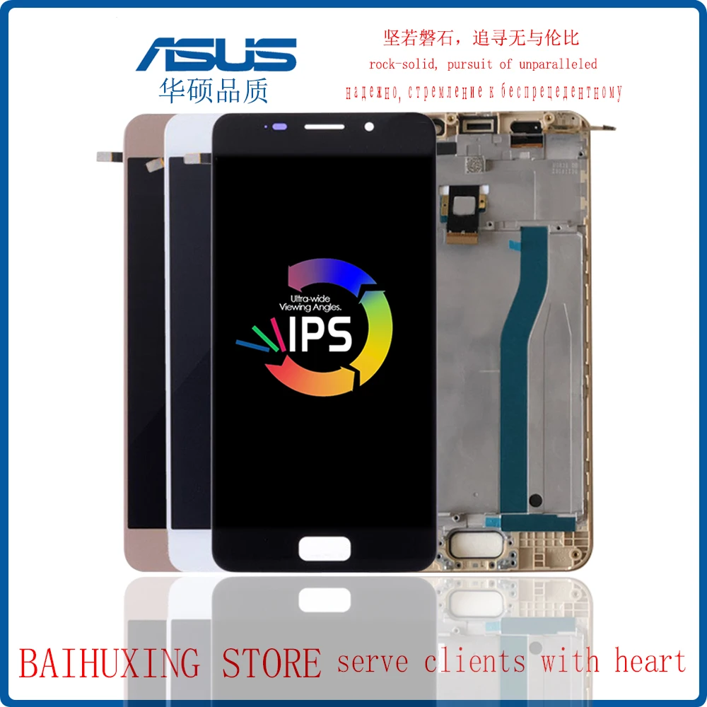 5 2 &quotоригинальный для ASUS Zenfone 3 S Max ZC521TL ЖК дисплей с сенсорным экраном рамкой