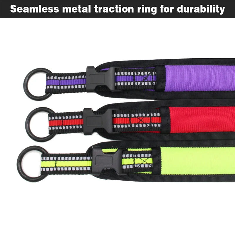 Широкий нейлоновый ошейник для собак светоотражающие ошейники с мягкой