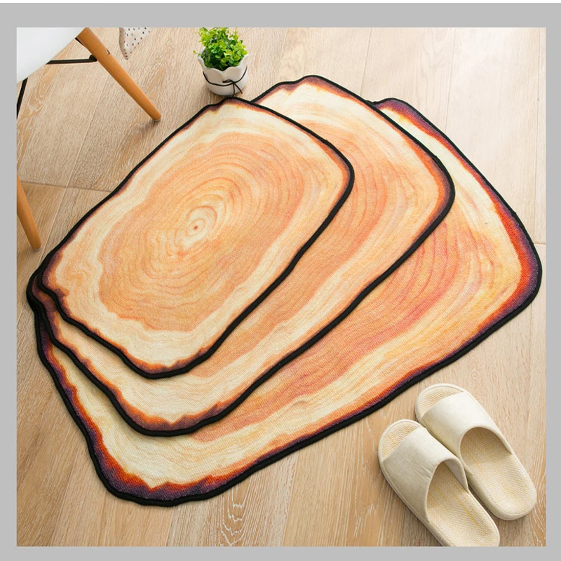 Деревянные коврики в античном стиле с кольцом и 3D изображением дерева