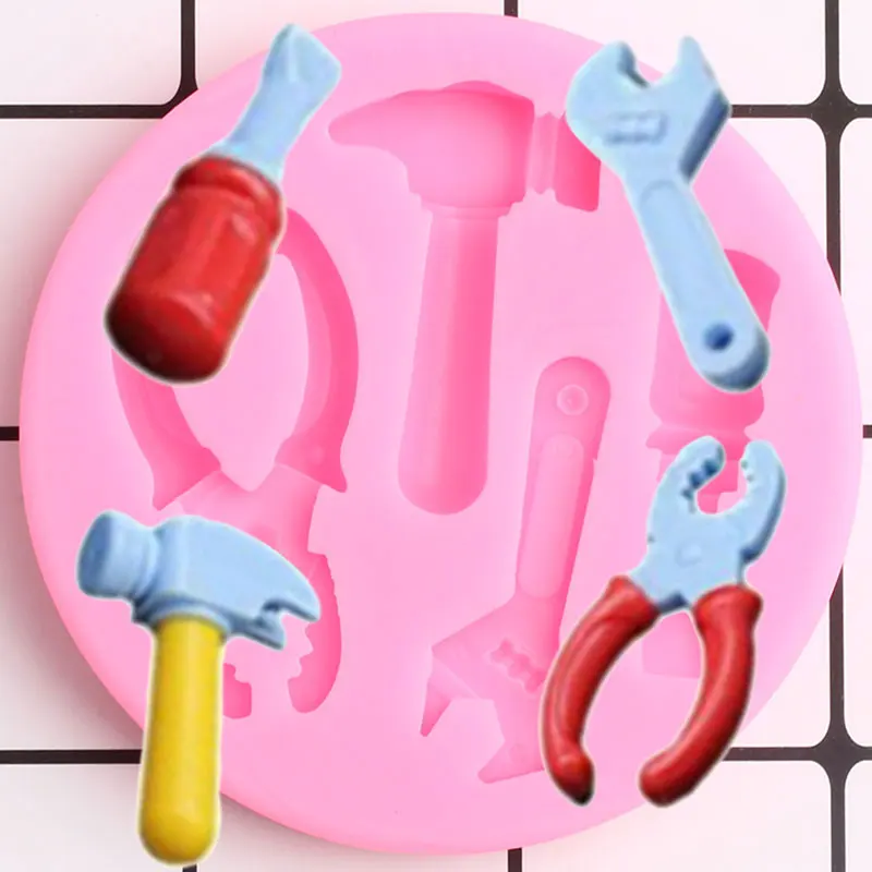 3D инструменты молоток гаечный ключ плоскогубцы силиконовые формы сделай сам