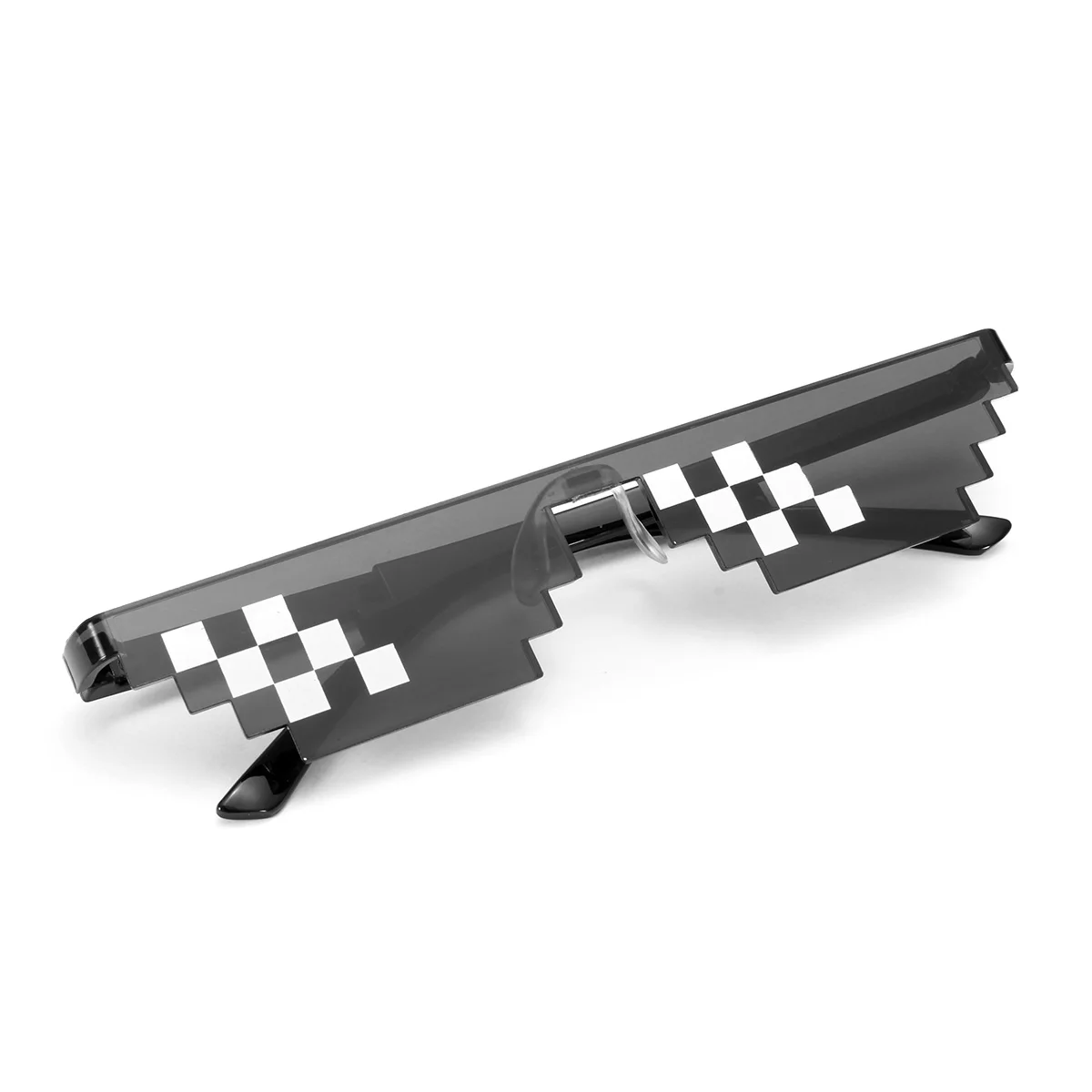 twostripe PC СТЕКЛО смешное стекло es унисекс смешное солнцезащитное стекло es игрушка 6/8 бит пиксель с солнцезащитным стеклом es для детей и взрослых Забавные игрушки даже Вечерние - Цвет: twostripe