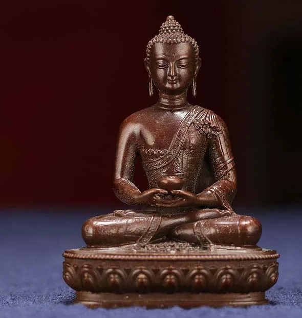 buddhism Buddhist pocket Travel Carry-on Accompanying talisman bless safety good luck Tibet Handmade Amitabha Buddha statue |