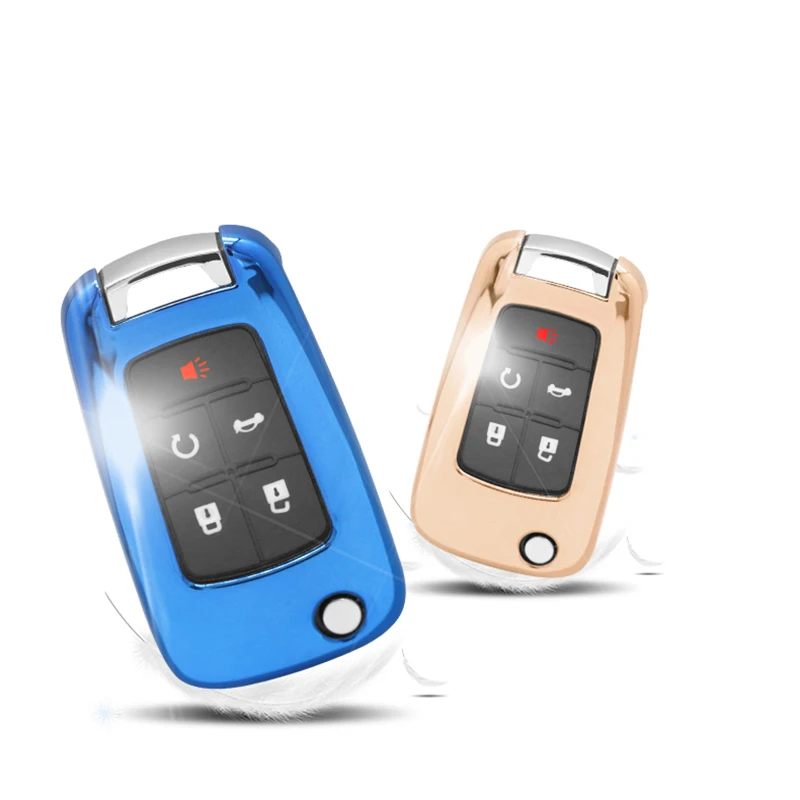 For Chevrolet Chevy Cruze Trax TPU Soft Gum Gel Car Styling Key Shell Case Cover Holder Keyring Keychain Accessories | Автомобили и