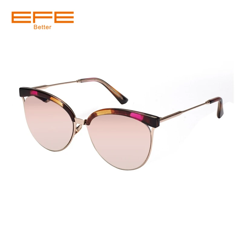 EFE новые модные полуоправы Солнцезащитные очки женские брендовые дизайнерские