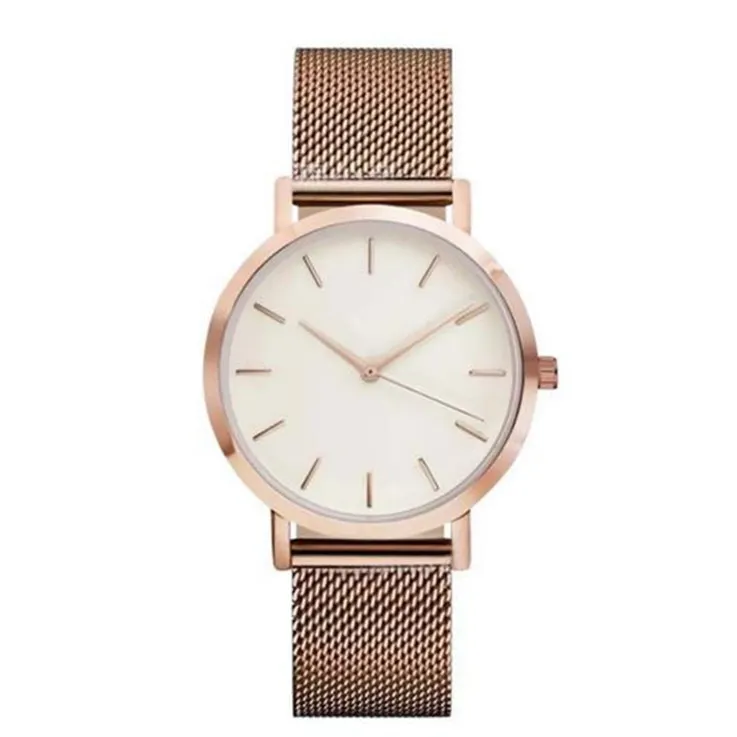 ROSE GOLD Мужские полностью Стальные кварцевые часы, мужские Модные популярные часы, черные, золотые, серебряные мужские часы, мужские часы, дропшиппинг, аналоговые наручные часы - Цвет: ROSE GOLD