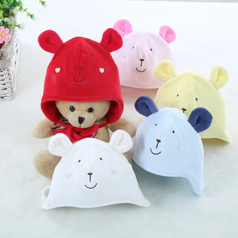 

Baby clothes unisex baby hat baby newborn hood infant baby girls boys hat autumn winter with ball and cord 0-12 months
