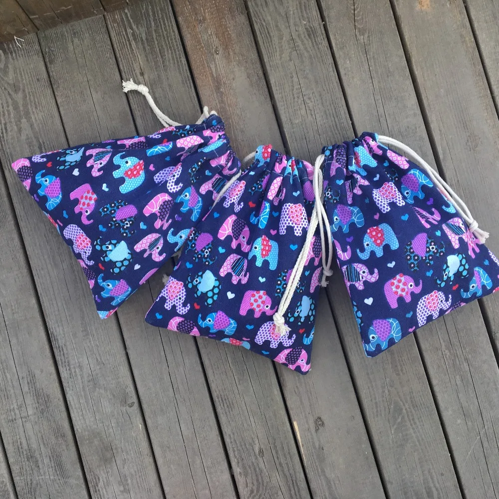 1 шт. хлопчатобумажный холщовый Органайзер на шнурке праздничный Подарочный