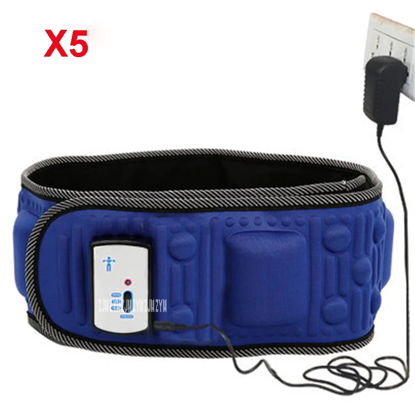 

For Electric Fitness Vibration 5 Motors Massage Slimming Belt Vibration Massage Fat Burn Fat Loss Effective 7.2W X5 220V /50Hz