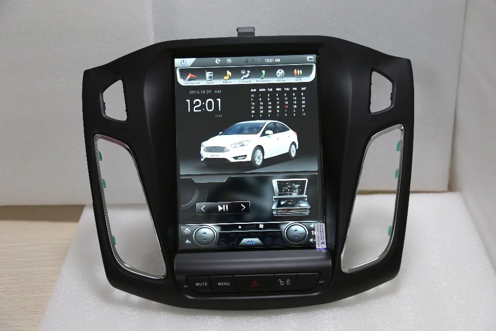 LaiQi 10 4 дюйма четырехъядерный автомобильный dvd плеер 1280x800 Tesla стиль вертикальный