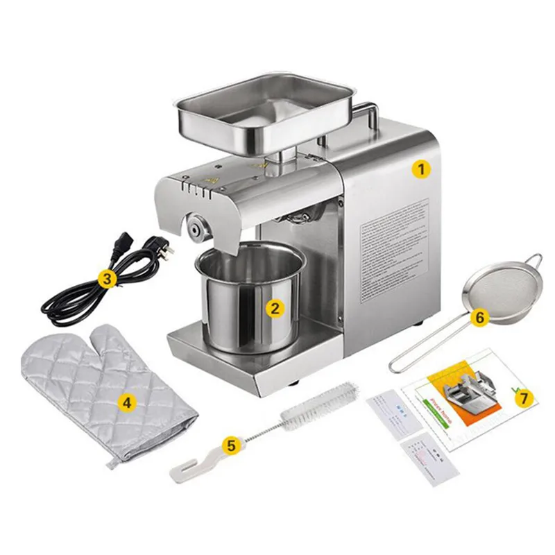 Совершенно новый домашний холодный пресс небольшой винтовой для масла гайка и