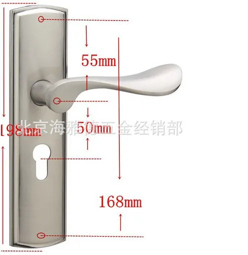 Европейский классический стиль алюминиевый дверной замок Внутренний двойной