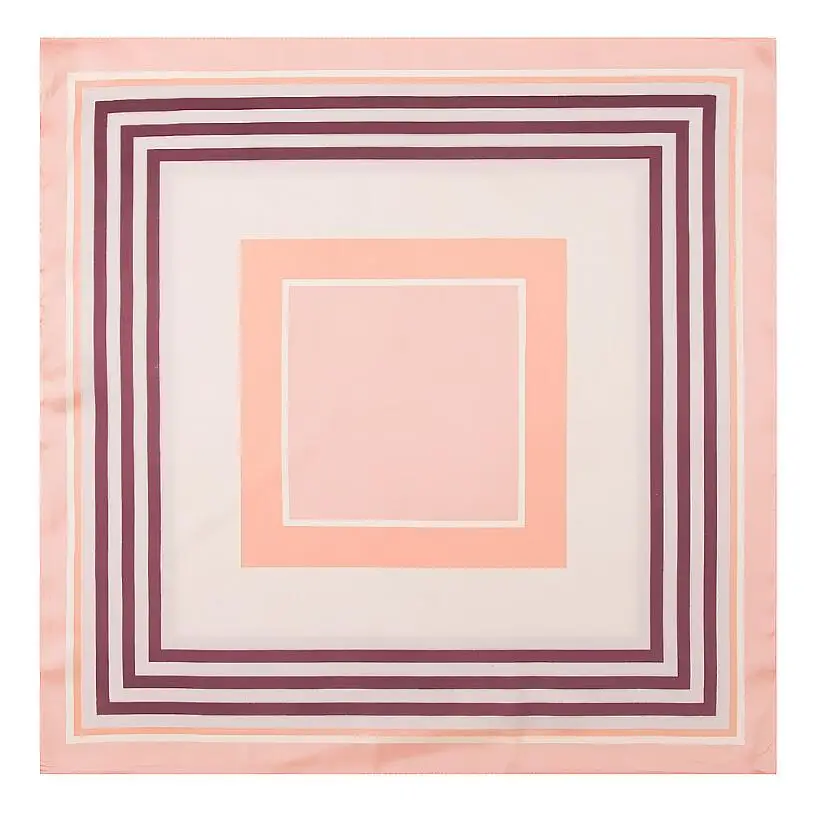 Женский шёлковый шарф в полоску 60x60 см |