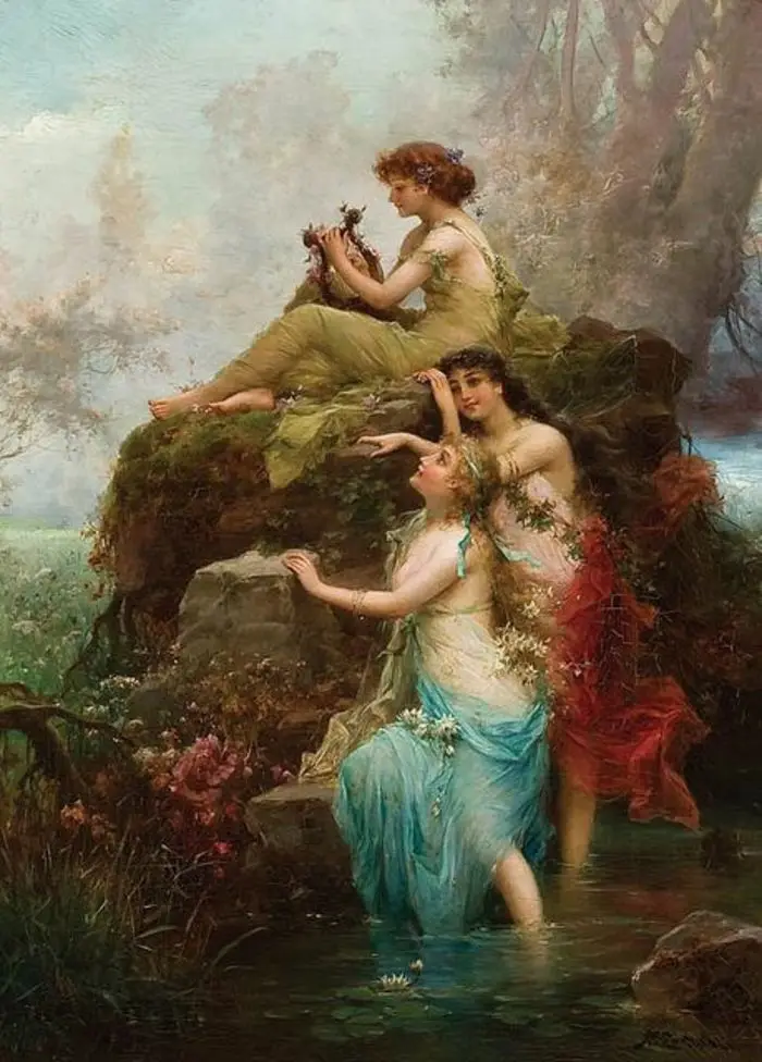 

Embroidery Mermaid and Goddess People Oil Painting Needlework 14CT Canvas Unprinted DIY Cross Stitch Kits Handmade Art Decor