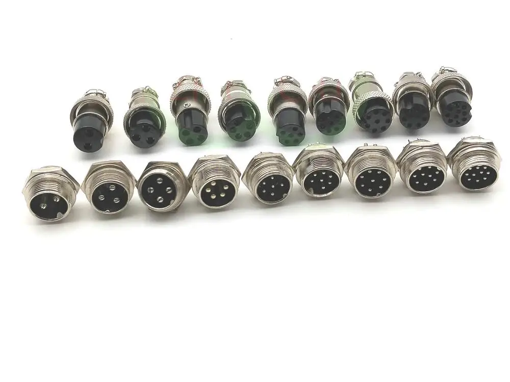20 комплектов GX20 2pin 3pin 4Pin 5pin 6pin 7pin 8Pin 9pin 10pin 12PIN мм аудио шасси разъем | Обустройство