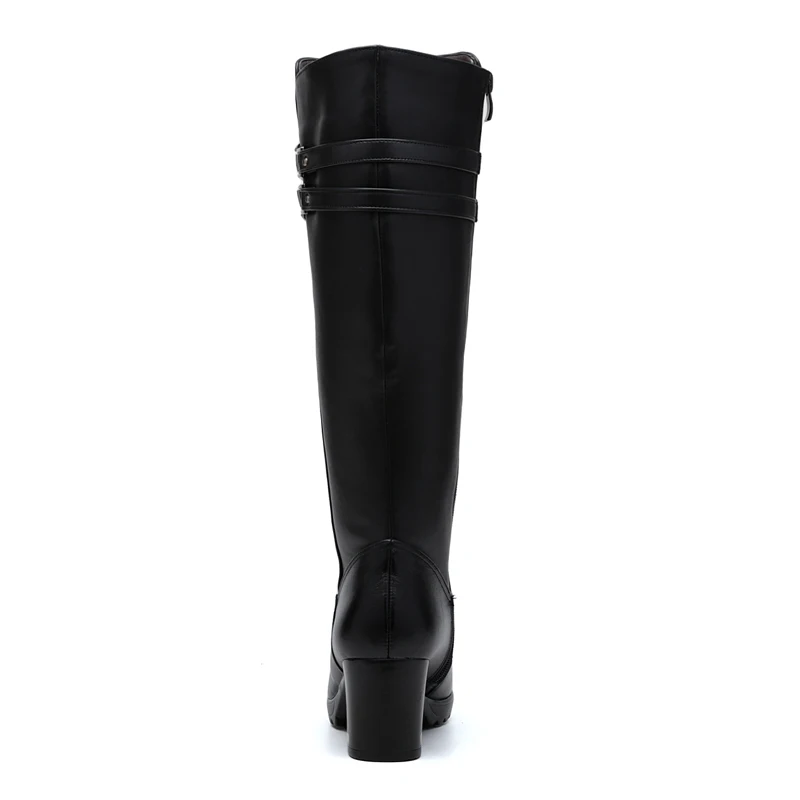 GKTINOO Women Winter Shoes High Quality Knee Boots Warm Plush Genuine Leather | Обувь