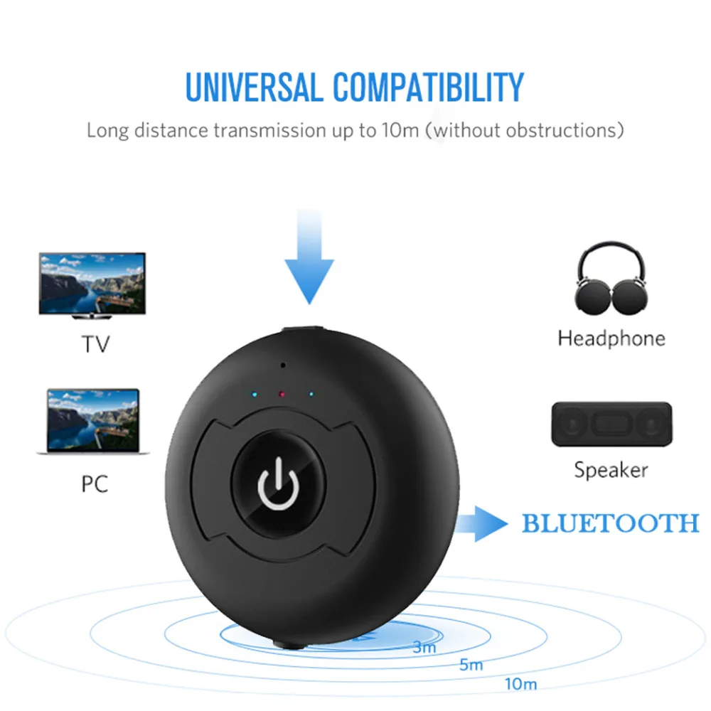 DPRUI bluetooth передатчик аудио 3 5 мм APTX Bluetooth адаптер для ТВ наушники Динамик Playstation 4