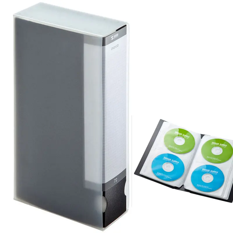 

ymjywl CD Case 72 Large-Capacity Folder Type CD Case Box High Quality CD Package For Home Bookcase Storage CD