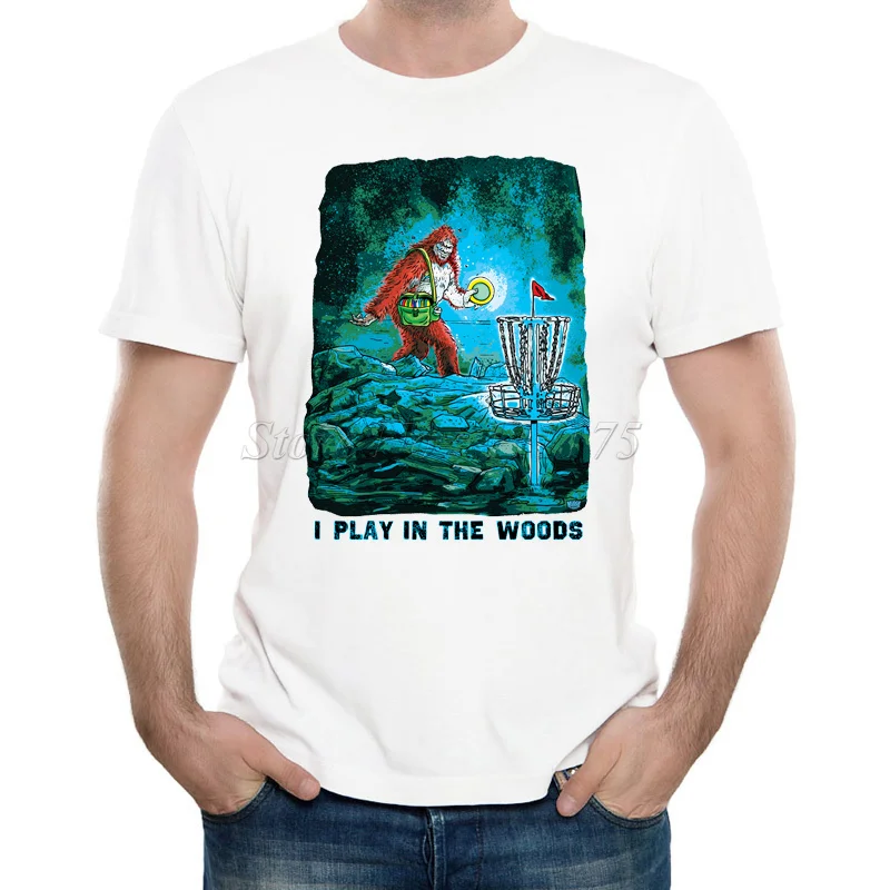 Мужская Милая футболка с принтом Sasquatch летние крутые дизайнерские топы мягкая