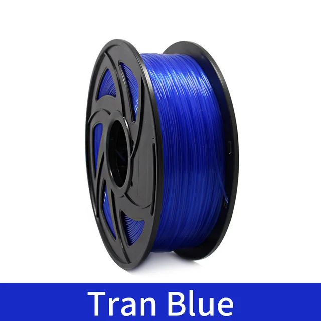 Transparent blue 3d принтер 1 кг 1,75 мм Pla нити печатные материалы красочные для 3d принтер Экструдер ручка Радуга пластиковые аксессуары красный серый - Цвет: Transparent blue