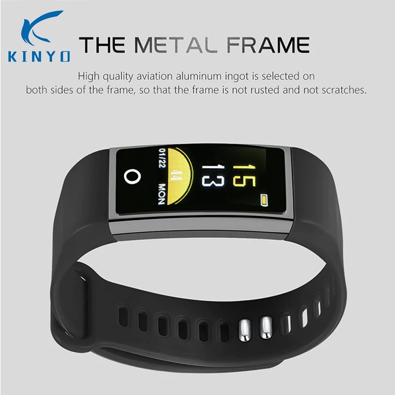 2018 Smart Band Bracelet Wristband Color Display Monitor Blood Oxygen Fitness Tracker Sleep Test Message Tips For Andriod IOS |