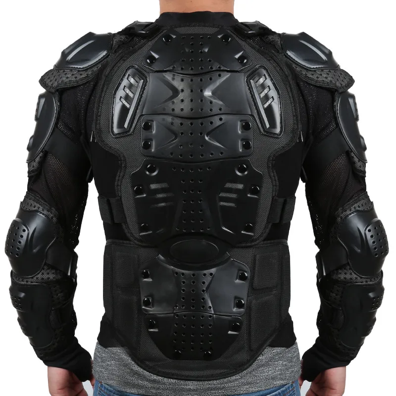 Мотоциклетная Броня куртка мотоцикл всего тела футболка Armor куртка Защита спины плечо снаряжение S-XXXL Черный дропшиппинг