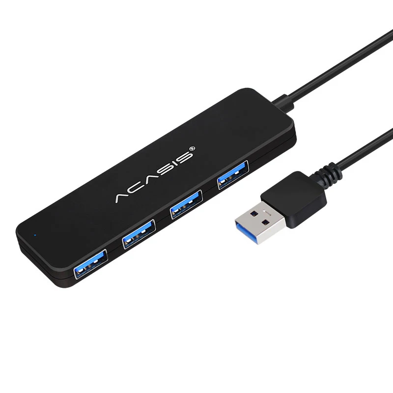 

3.0 USB Hub Splitter With Power Adapter USB Hab High Speed 5Gbps USB Splitter 4-Port HUB For PC