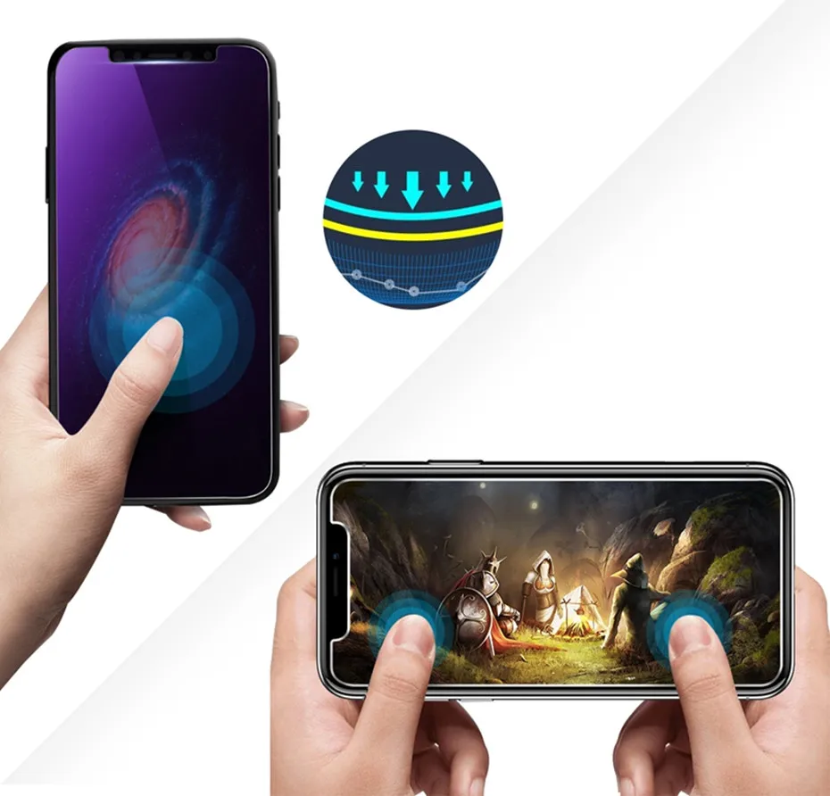 0 26 мм 9 H Премиум закаленное Стекло для Iphone 8 7 6 6s плюс 5 5S SE Экран протектор iphone х