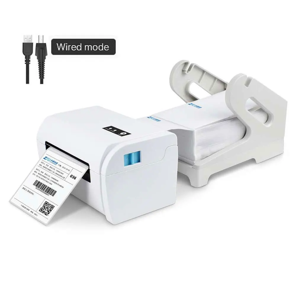 USB with Stand NETUM термальный принтер этикеток с высоким качеством 110 мм 4 дюйма А6 этикетка штрих-код usb-порт для принтера работа с paypal Etsy Ebay USPS - Цвет: USB with Stand