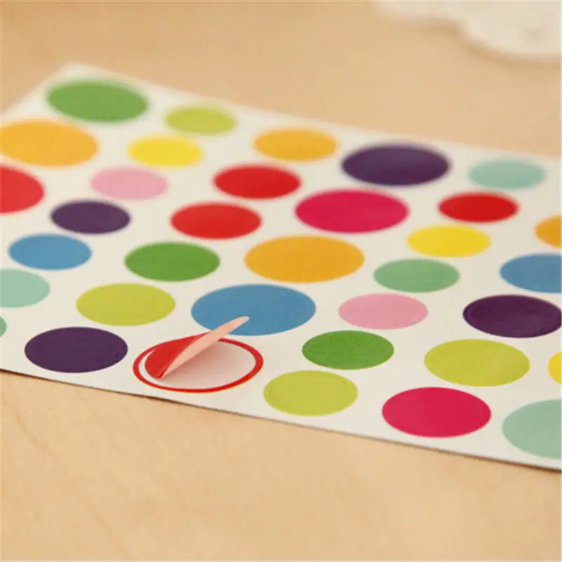 6 листы наклейки дневник планировщик красочная Радуга Сердце Звезда украшения