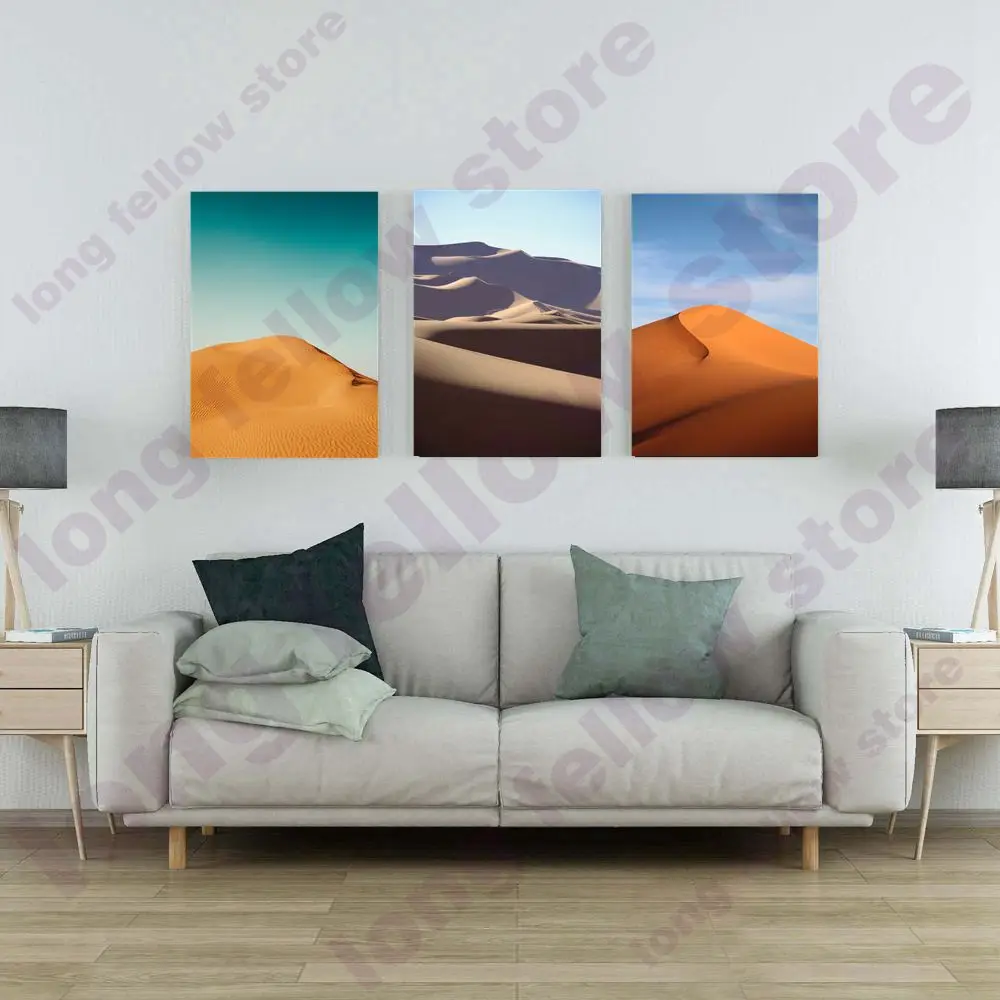 Настенный постер в скандинавском стиле изображение пустынного Пейзажа для