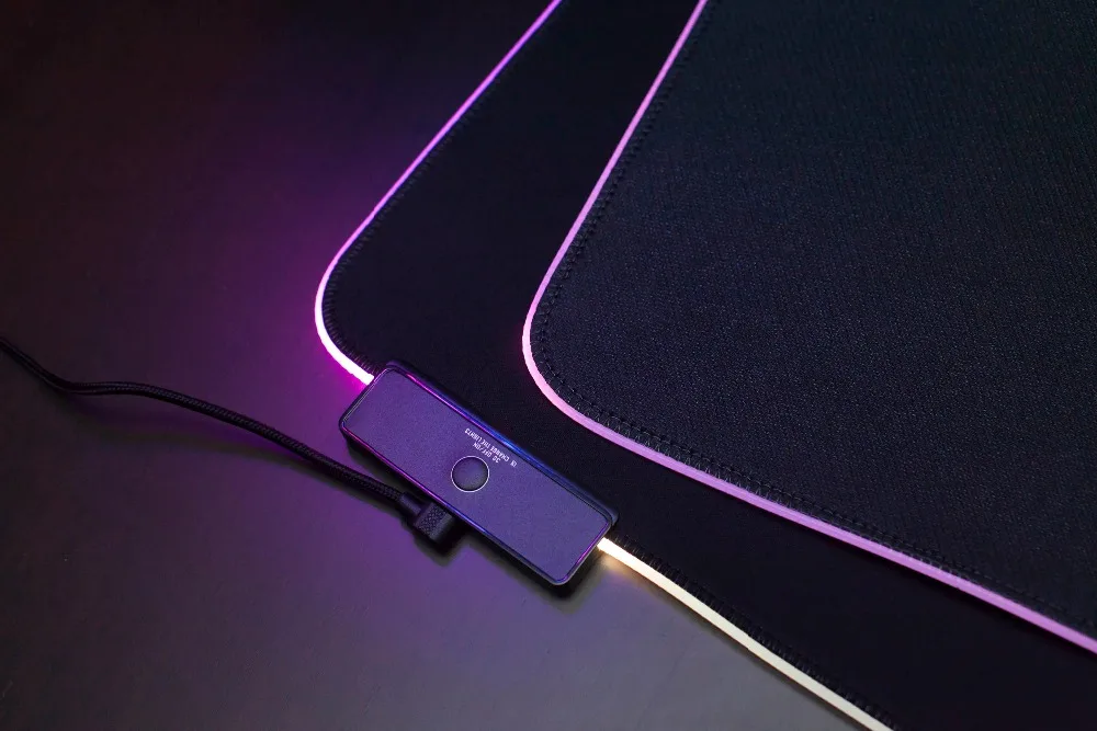DarkFlash компьютерный коврик для мыши Проводная USB RGB разноцветная подсветка игровой коврик для мыши 300 мм* 800 мм Высококачественный нескользящий коврик для мыши для ноутбука