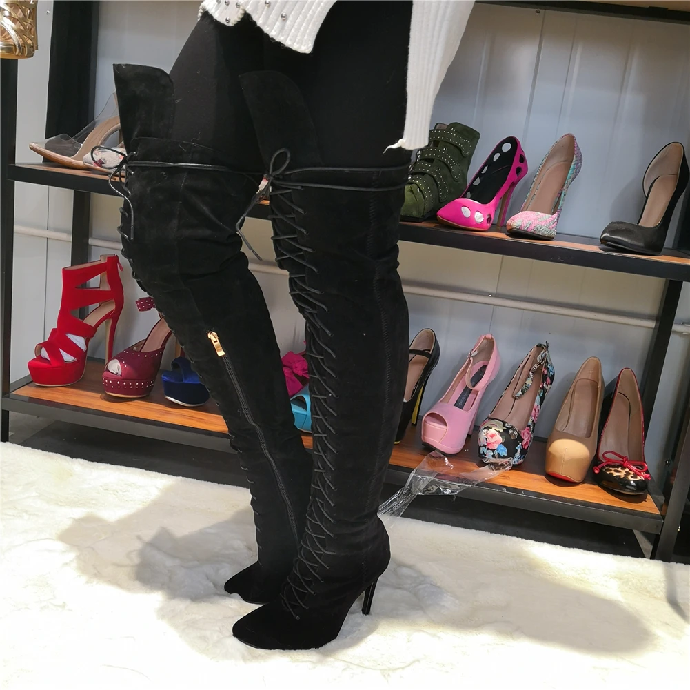 SARAIRIS/брендовые дизайнерские вечерние босоножки с острым носком большие размеры