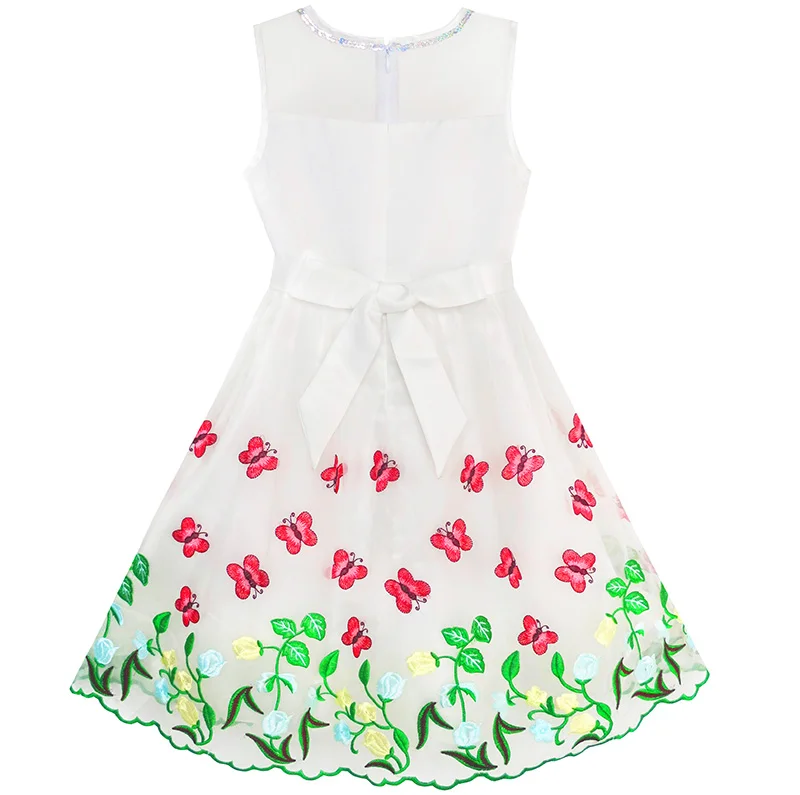 Sunny Fashion платья для девочек новогодние костюмы Бабочка Вечеринка день рождения