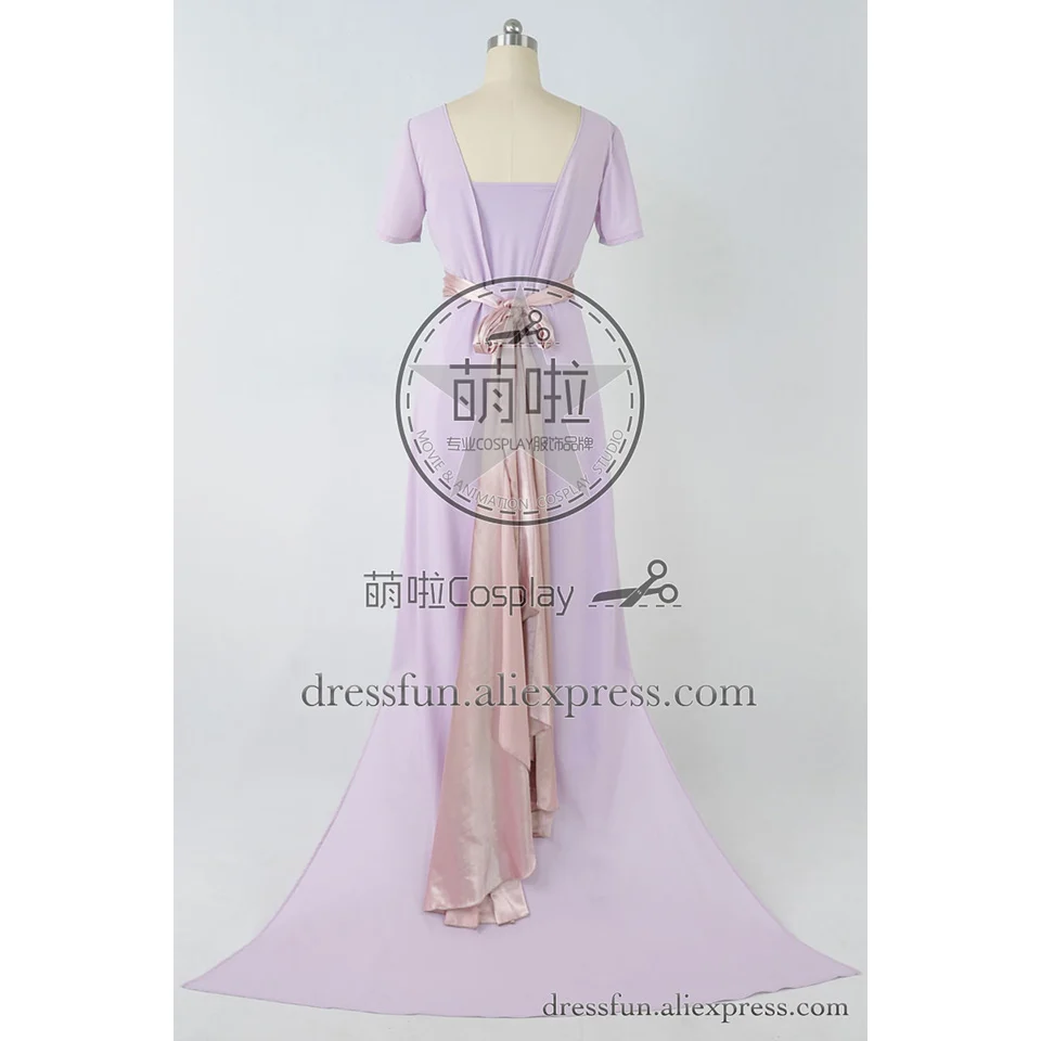 Костюм для косплея Титаник Роза DeWitt Bukater фиолетовое платье плавания униформа