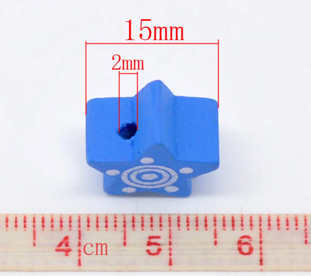 DoreenBeads At Random Cute Star Wood Beads For DIY Jewelry Making 15x15mm sold per packet of 15 Hot new | Украшения и аксессуары