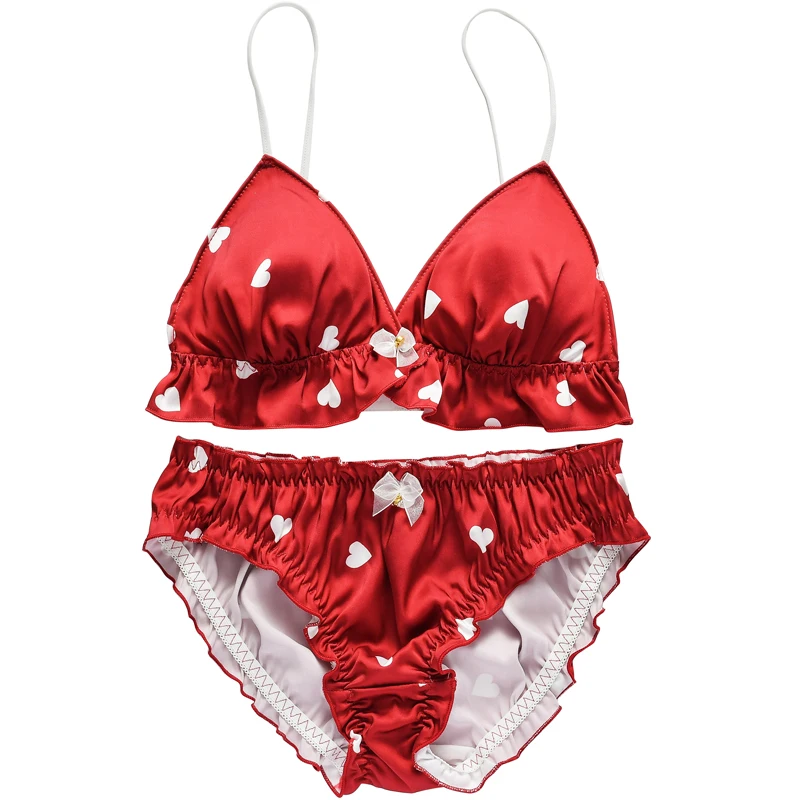 Женское Любимое нижнее белье японский бюстгальтер с милым рисунком тонкий