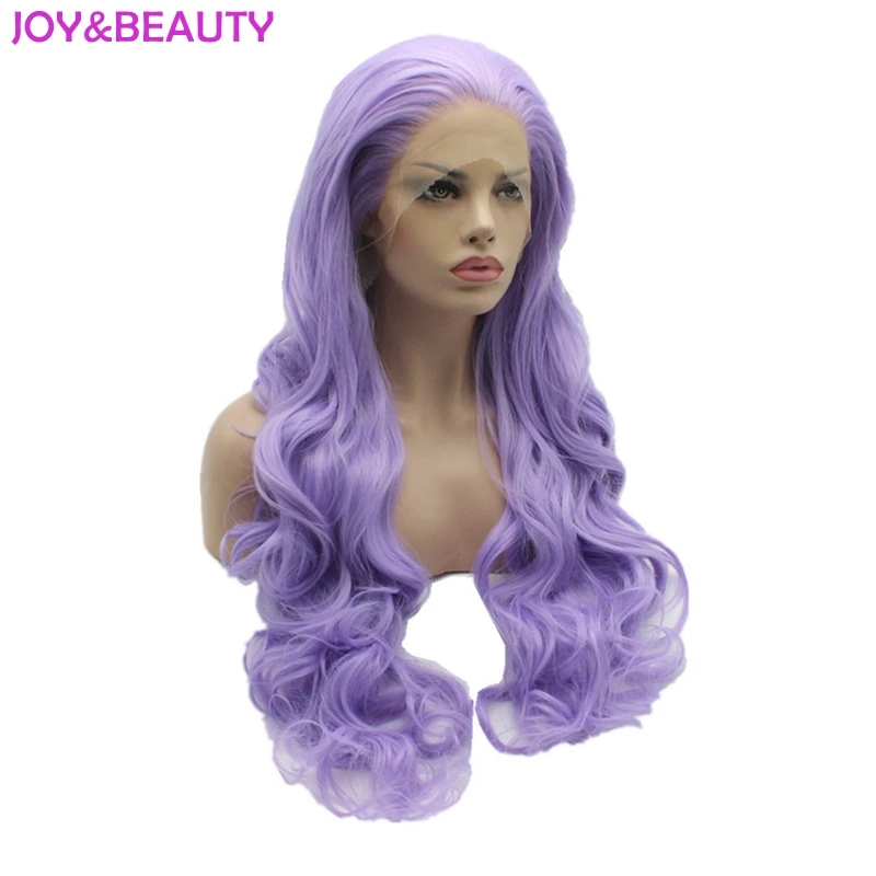 Длинные волнистые парики JOY & BEAUTY из высокотемпературного волокна фиолетовый 26
