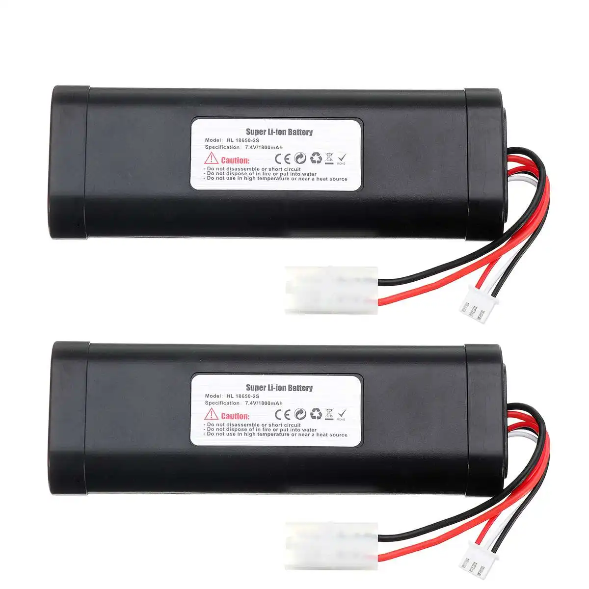 7.4V 1800mAh HL-18650-2S Li-PO Battery for Heng Long RC HL3818-1 3889-1 3809 1:16 tank toy Upgrade large capacity L6.2-2P