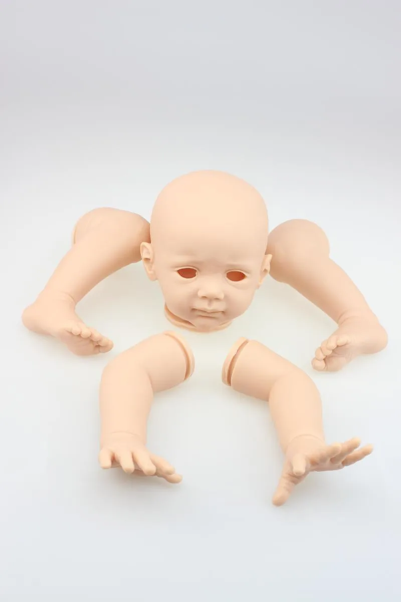 Instock 60 см около 24 дюймов DIY Reborn Baby Комплект для малышей изготовлен из безопасного силикона винил горячие детские игрушки милые Reborn Bonecas наборы - Цвет: 1 set