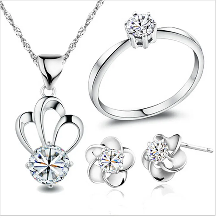 Оптовая продажа Модный комплект ювелирных изделий из кубического циркония