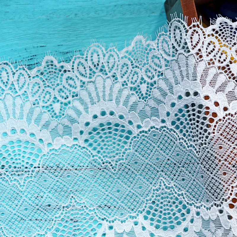 Эластичное кружево отделка ресниц 2 ярда 23 см ширина ткань для шитья нижнее белье