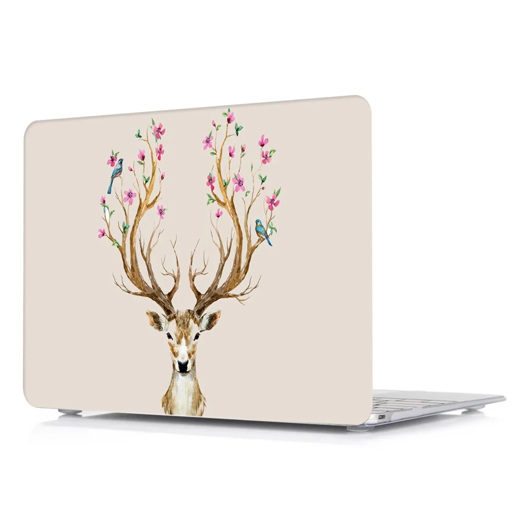 DW18 Жесткий чехол для ноутбука с милым рисунком, чехол для Apple Macbook Air 11 Air 13 Pro retina Touch Bar 11,6 12 13 15 15,4 дюймов - Цвет: DW18