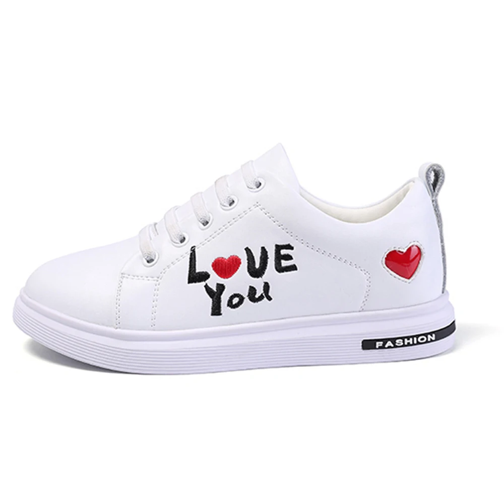 Keruishu Children's Casual Shoes Teenage Fashion Genuine Leather Sneakers For Kids White Wild Flat Boys Girls Unisex 32-37 | Детская