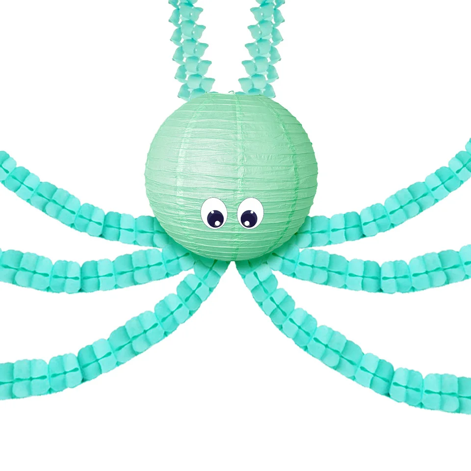 Nicro Octopus, 9/33 шт., зеленые украшения для дня рождения, Детский комплект, летние фонарики с цветами, новые вечерние украшения для дома, сделай сам,# Set105