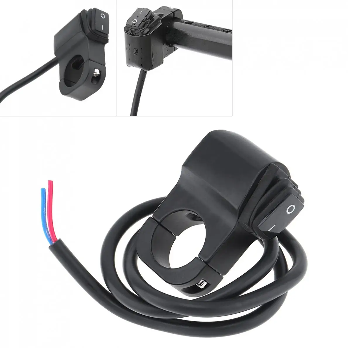 12V 7/8 ''22 мм Универсальный Алюминий мотоцикл ручка квадратная кнопка Водонепроницаемый фары переключатель
