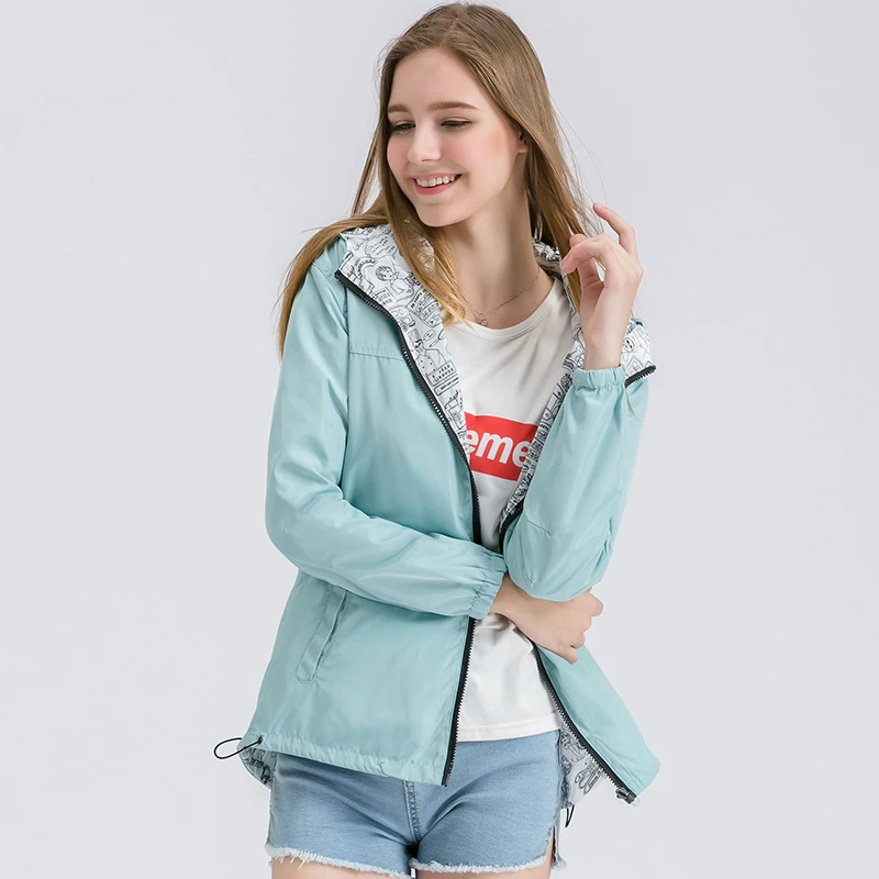 JXP GJZ Jacket Women Coat Pocket Zipper Hooded Outwear Black Casual Autumn Womens Jackets and Coats Full Sleeve | Женская одежда