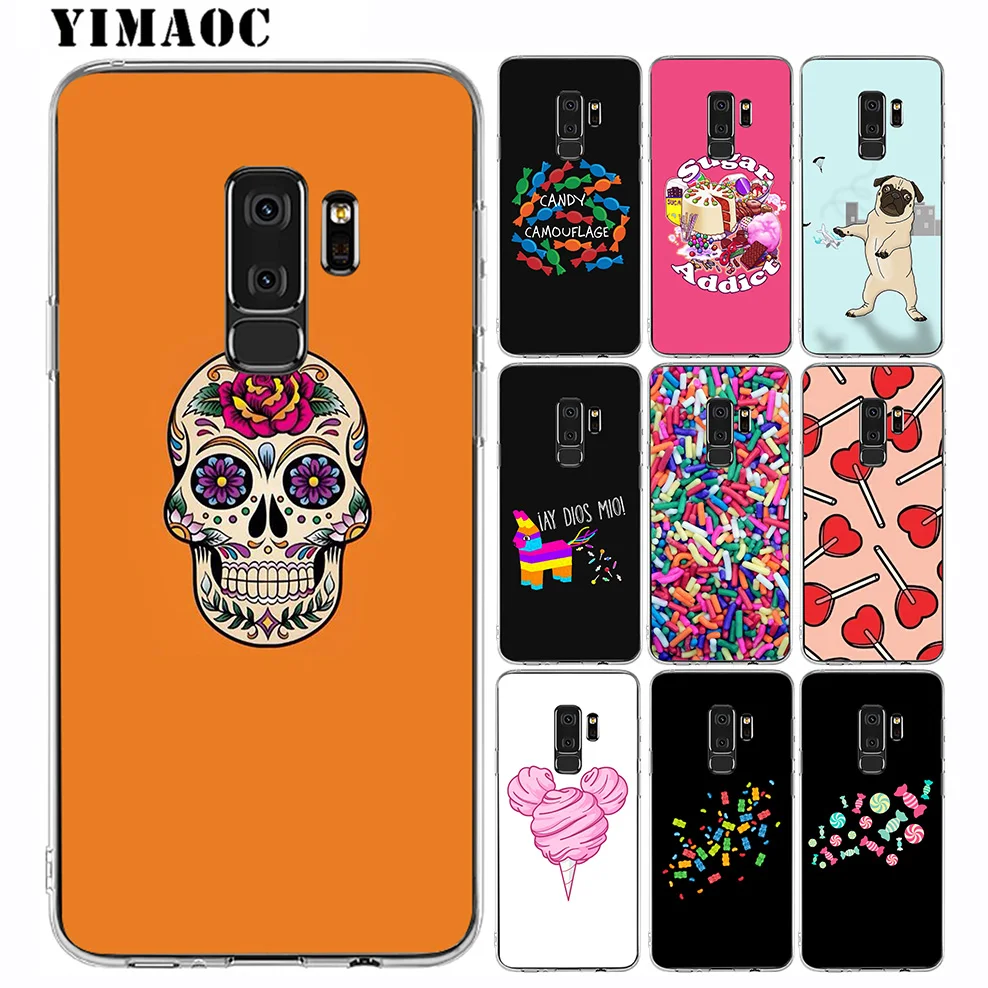 Yimaoc пастельных сахар раздавить Мягкий силиконовый чехол для телефона samsung Galaxy A5 A6