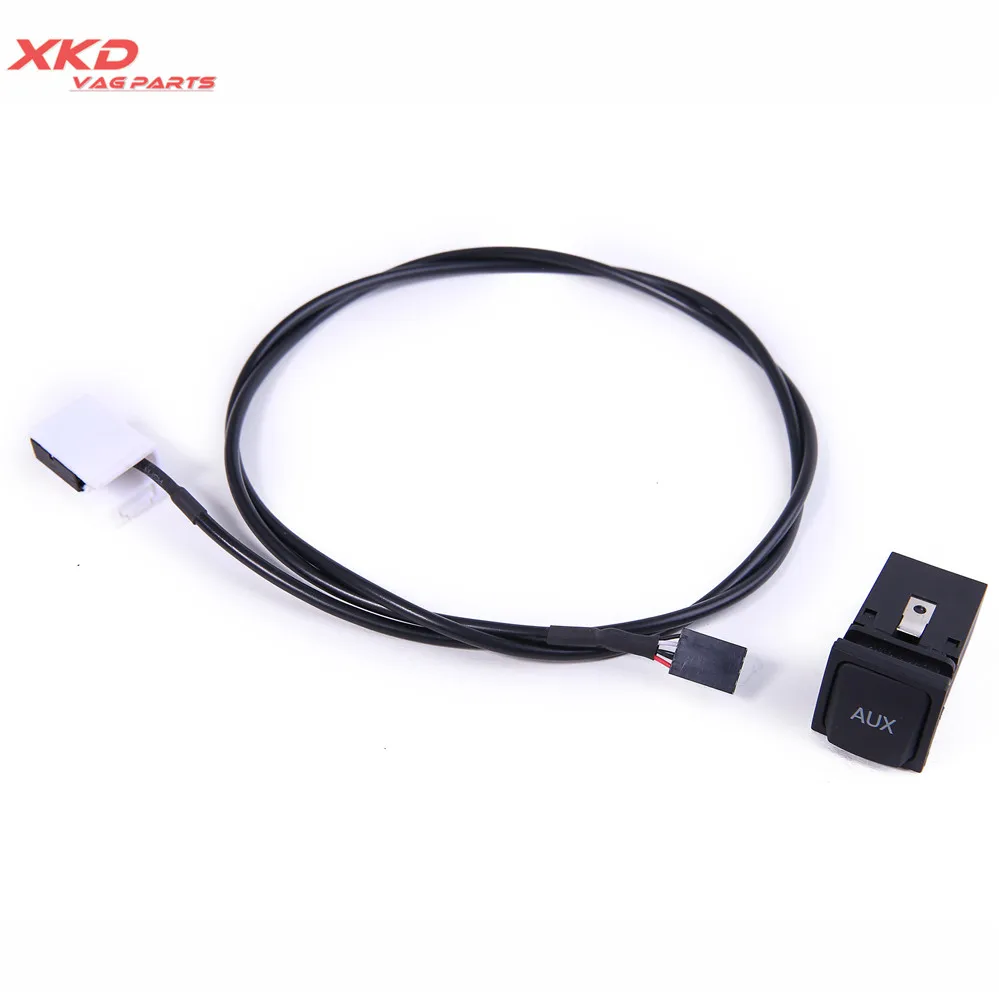 OE AUX аудио переключатель штекер кабеля для V-W Je-tta MK5 Golf G-TI 6 RCD510 RNS510 5KD 035 724 |